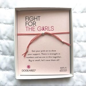 Dogeared breast cancer awareness 9” bracelet